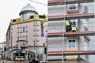 Hotel Sobieski w Warszawie zmienia kolor! Budynek nie będzie zabytkiem, prace ruszyły