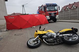 29-latek nie żyje. Motocyklista uderzył w betonowe ogrodzenie