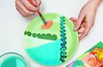 Instrukcja malowania talerzy DIY – krok 1. 