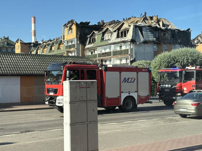 Tak wygląda miejsce pożaru w Ząbkach w piątkowy poranek 04.07.2025