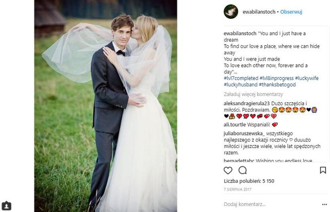 Kamil Stoch i jego żona Ewa Bilan-Stoch