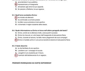 Matura 2025 włoski: ODPOWIEDZI do wszystkich zadań, gotowe rozwiązania matury z włoskiego - Formuła 2023 [7.05.2025]	