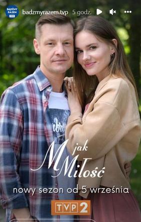 M jak miłość po wakacjach. Paweł (Rafał Mroczek), Franka (Dominika Kachlik)