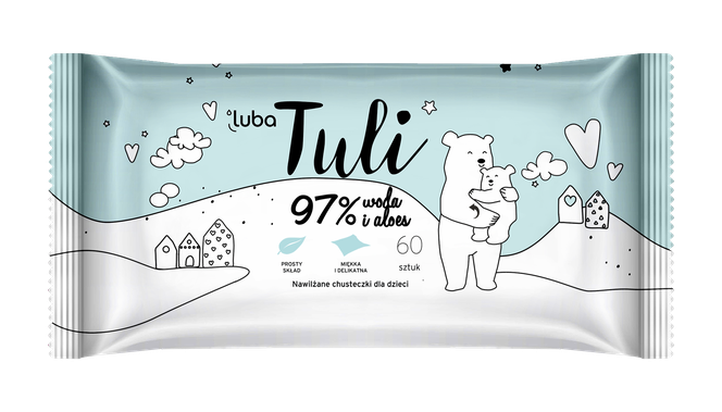 Luba Tuli, nawilżane chusteczki dla dzieci 