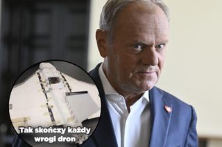 Każdy wrogi dron skończy tak samo. Tusk pokazał nagranie