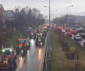 Strajk rolników w Krakowie