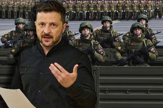 Zełenski: Rosja gromadzi wojska przy granicy, ale strefy buforowej nie utworzy