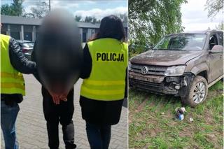 Szaleńczy pościg i seria strzałów z policyjnej broni. 34-letni kierowca volkswagena aresztowany