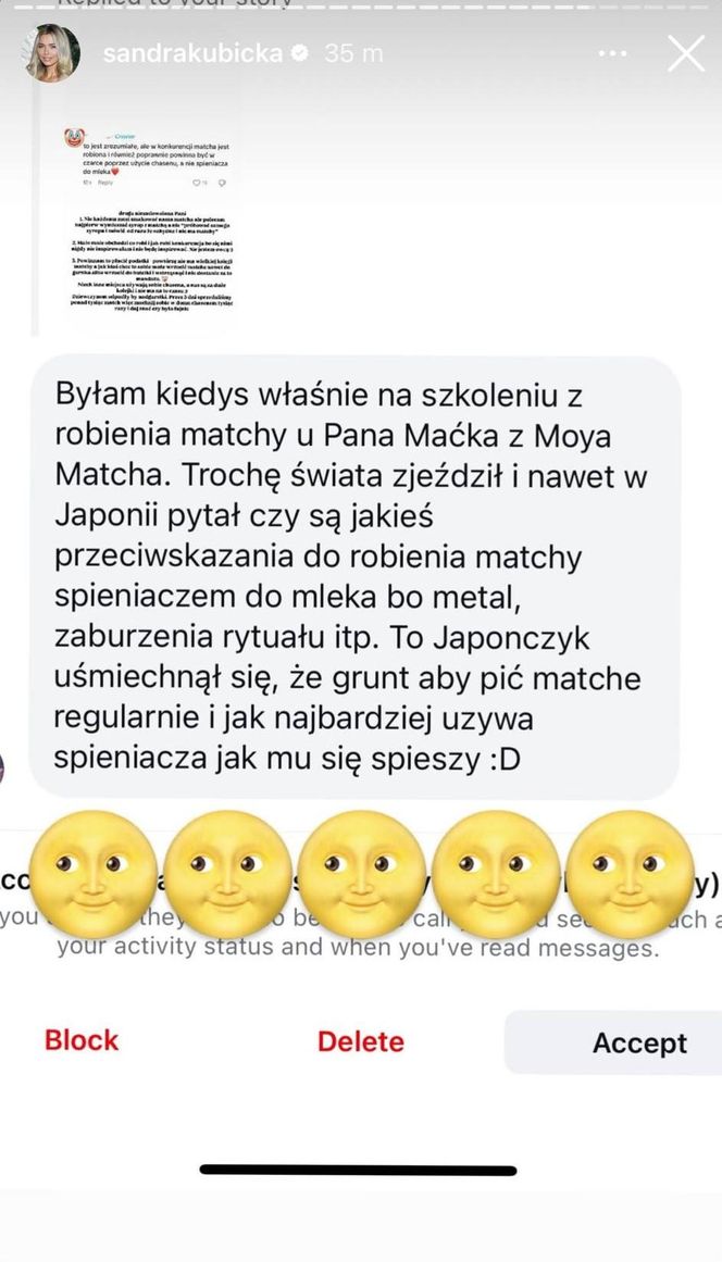 Wielka awantura o chasen. Sandra Kubicka broni swojej matchy. "Odpadłyby nadgarstki"
