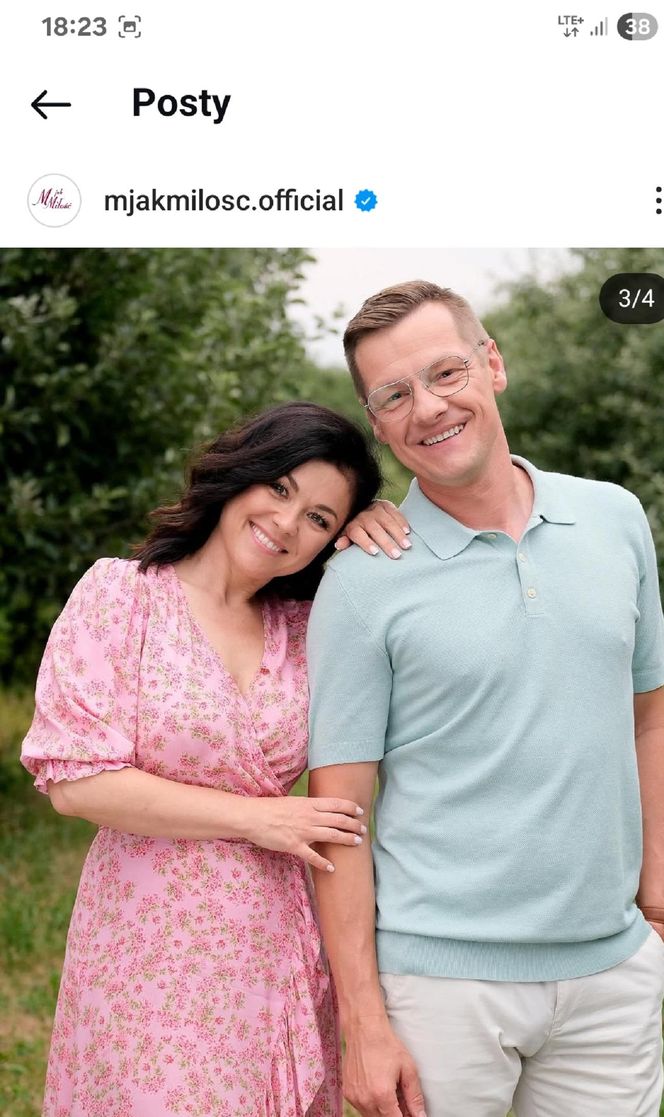 M jak miłość nowy sezon po wakacjach. Kinga (Katarzyna Cichopek), Piotrek (Marcin Mroczek)