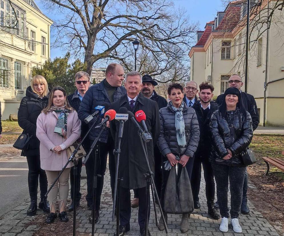 Konferencja prasowa wiceministra Stanisława Wziątka.