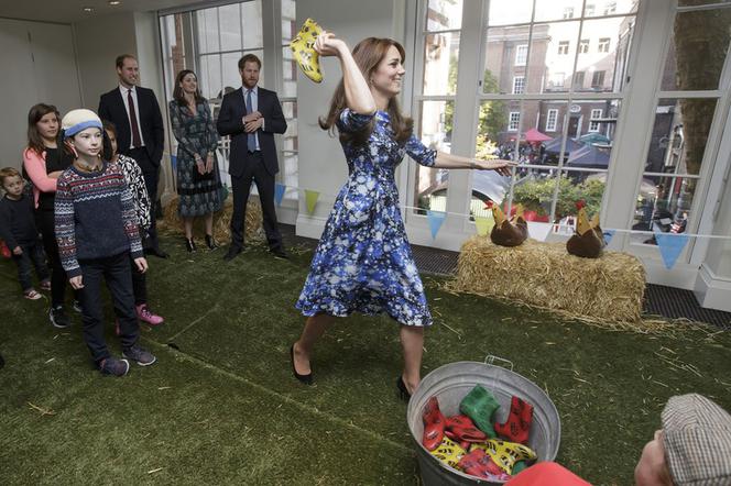 Księżna Kate, książę William i książę Harry