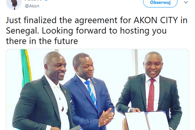 Akon zbuduje miasto w Afryce
