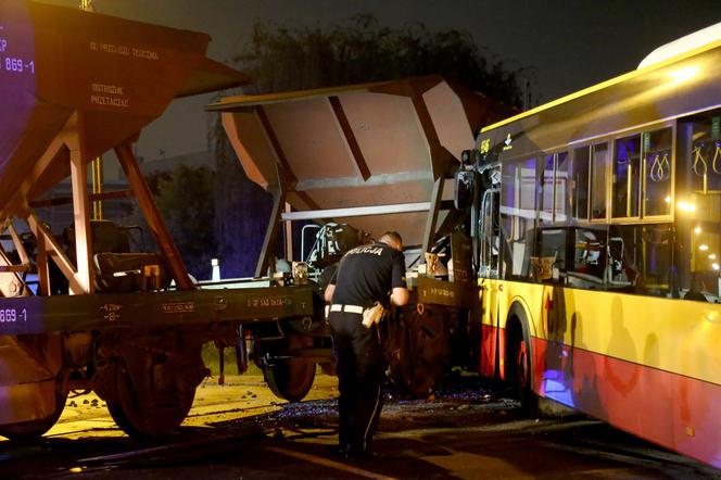 Wypadek autobusu w Warszawie