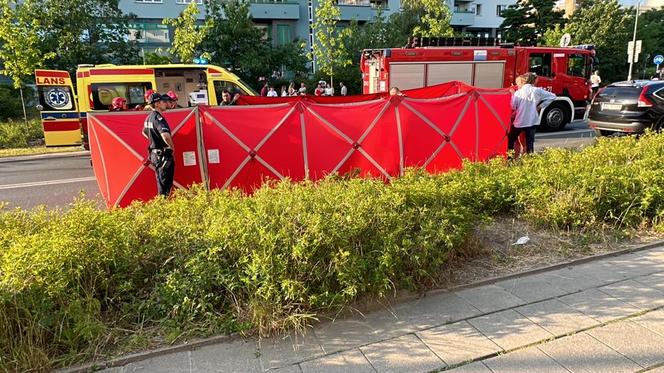 Tragedia na Ursynowie. Pieszy wpadł pod skodę na przejściu. Nie żyje