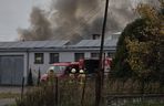 Pożar hali w Sadowie