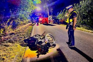 Śmiertelny wypadek pod Słupskiem. Motocyklista wjechał prosto pod land rovera [ZDJĘCIA]