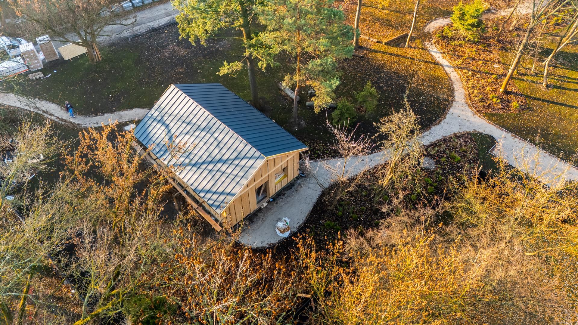 Odbudowa domków fińskich na Polu Mokotowskim