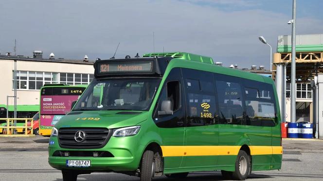 Pięć nowych minibusów Mercus, zbudowanych na bazie Mercedesów Sprinterów, rozpoczyna służbę w barwach MPK Poznań 