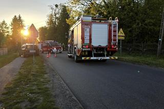 Dramatyczny wypadek motocyklisty z rowerzystką