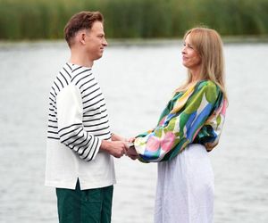 	Barwy szczęścia odc. 3123. Agnieszka (Katarzyna Tlałka), Łukasz (Michał Rolnicki)