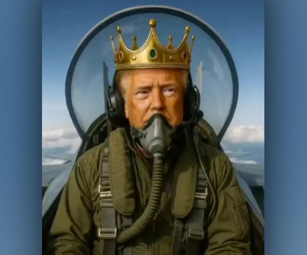 Trump w koronie rozprawił się z protestami! Pokazał swoje marzenia