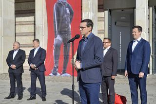 Premier Morawiecki na specjalnym meczu. Stadion Narodowy im. Kazimierza Górskiego