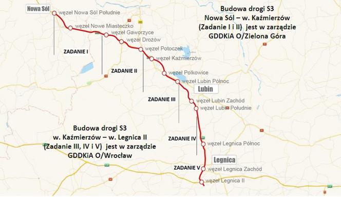 Trasa S3 na Dolnym Śląsku