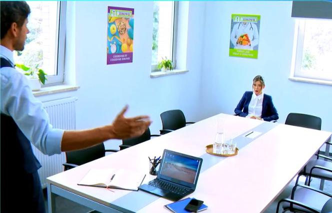 Barwy szczęścia, odc. 2171. Agata (Natalia Zambrzycka), Artur Durski (Maksymilian Rogacki)