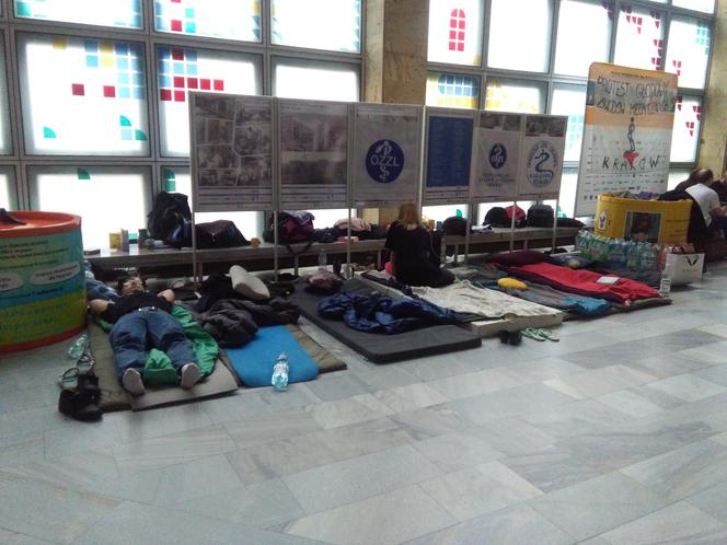 Protest rezydentów w Krakowie