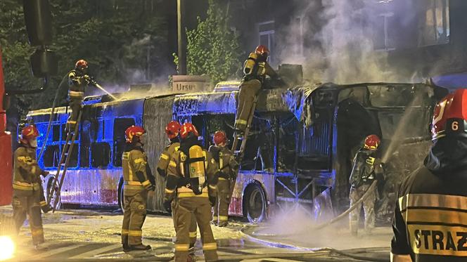 Pożar autobusu