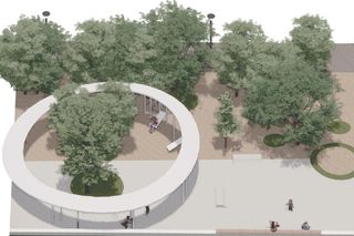 Wizualizacje zmian w parku Świętokrzyskim w Warszawie