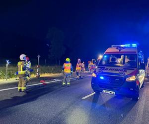 Groźny wypadek na A4 koło Tarnowa w piątek nad ranem 12.07.2024r.