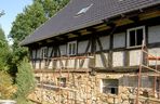 Remont domu szachulcowego w Płóczkach Górnych (Dolny Śląsk)