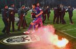 Zamieszki podczas meczu PAOK - Olympiakos