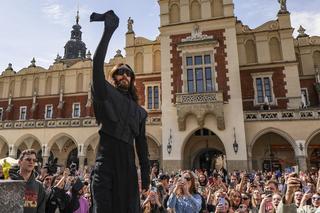 Jared Leto na Rynku Głównym w Krakowie