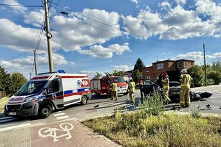 22-letnia kobieta na skuterze potrącona przez samochód