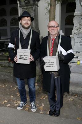 Artur Barciś i jego syn Franciszek