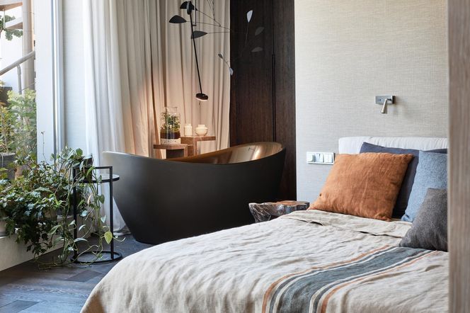 Apartament z widokiem na Warszawę - projekt Joanny Kulczyńskiej