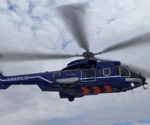 Niemiecki H225 Super Puma należący do Bundespolizei