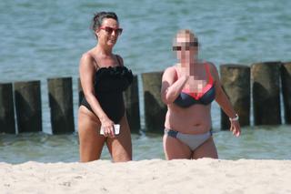 Seksi Anna Korcz na plaży