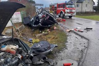 Dwie osoby zostały ranne w wypadku w Samorządkach Kolonii