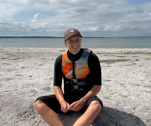 Iga Świątek na skuterze nad polskim morzem