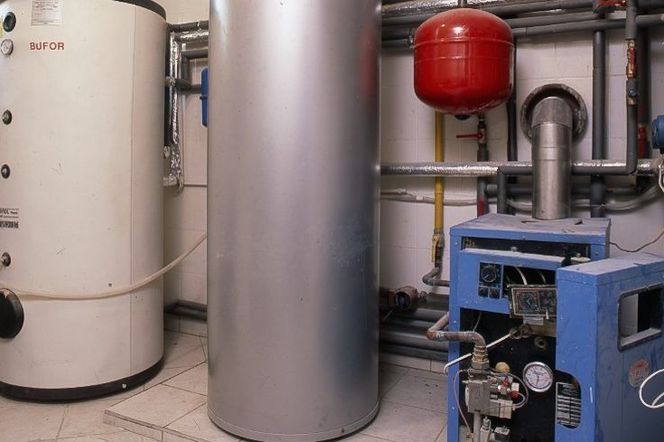 Kotłownia z kotłem na gaz