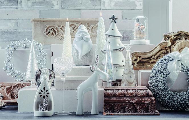 Białe dekoracje świąteczne