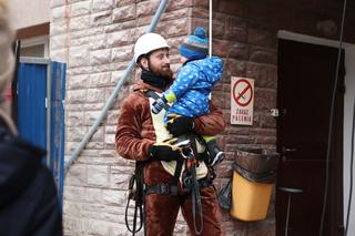 Alpiniści dla WOŚP w Lublinie. Superbohaterowie odwiedzili małych pacjentów