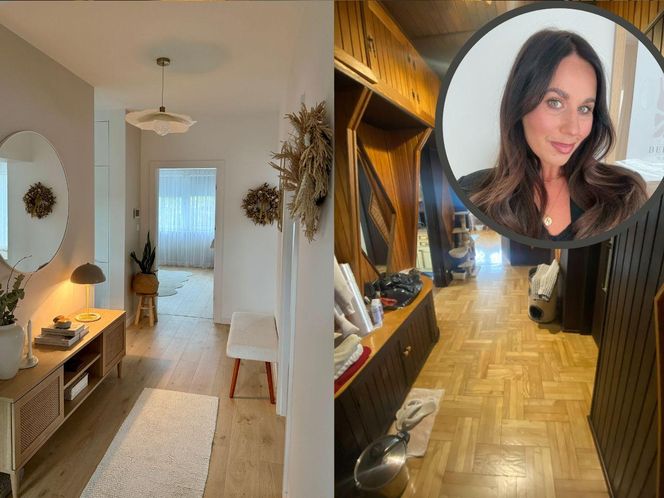 Metamorfoza przedpokoju w domu z lat 90.