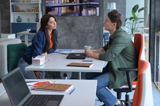 Pierwsza miłość odc. 3839. Oliwka (Anastazja Małocha), Krystian (Patryk Pniewski)