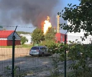 Pożar wagonów Orlenu