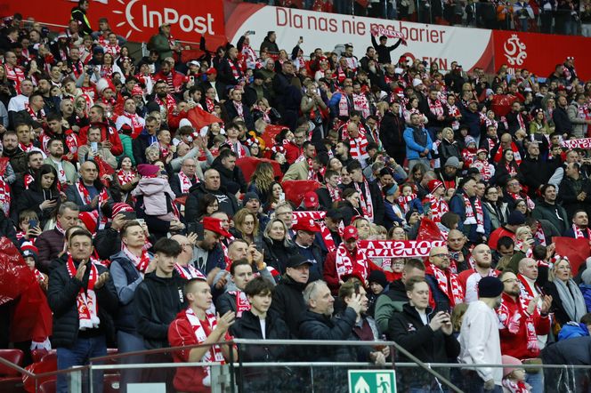 Kibice wspierają Polskę w meczu z Litwą. Zobacz zdjęcia